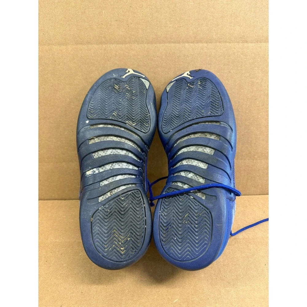 Air Jordan 12 Retro Suede High Top Sneakers Deep Royal 130690-400 Size 11 US